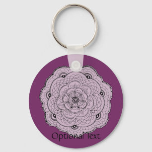 Välj din egen Färg Lacy Crochet Doily Flower Nyckelring