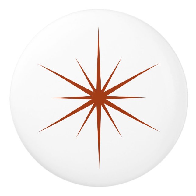 Välj din egen Färg Roligt Mid Centres Modern Star Knopp (Framsidan)