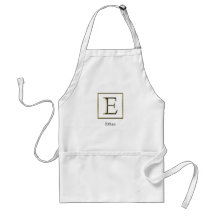 Välj din egen sahiny Guld Monogram Apron