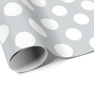 Välj din egna bakgrundsfärg- & vitpolka dots presentpapper