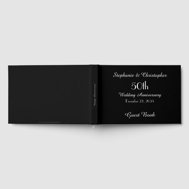 VÄLJ DIN FÄRG 50-årsjubileum Fest Gästböcker (Full)