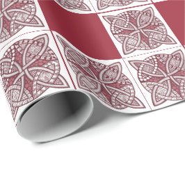 Välj din Färg Celtic Knot Decorative Mönster Presentpapper