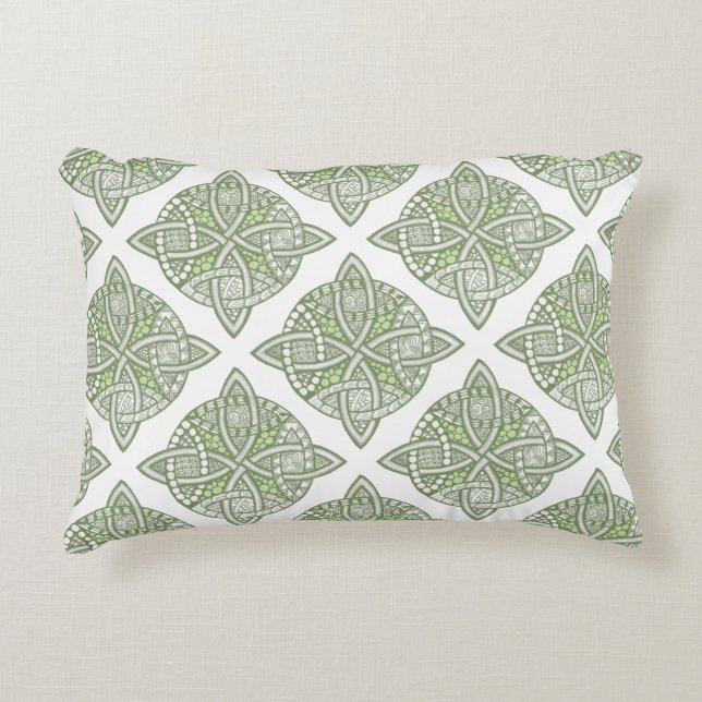 Välj din Färg Celtic Knot Decorative Mönster Prydnadskudde (Framsidan)