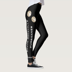 VÄLJ DIN FÄRGbasketlagdamasker med namn Leggings