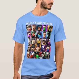 Välj din fighter UMK3 Mortal Kombat svartNavy f T Shirt