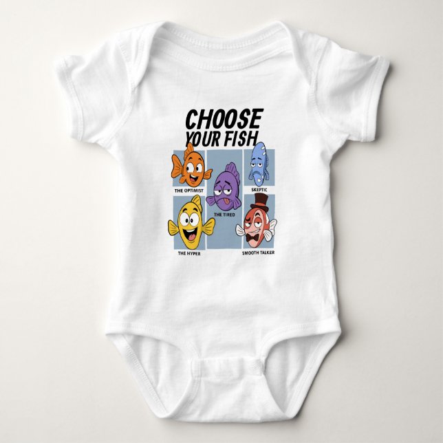 Välj Din Roliga Fisk T Shirt (Framsida)