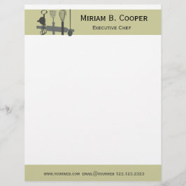 Välj din utöva kockprofessionell för vapen brevhuvud