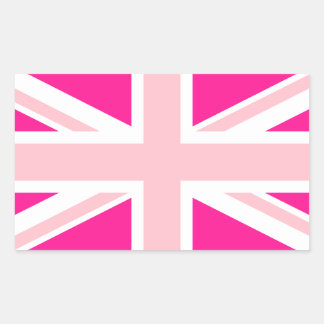 Välj dina färger Union Jack Rektangulärt Klistermärke
