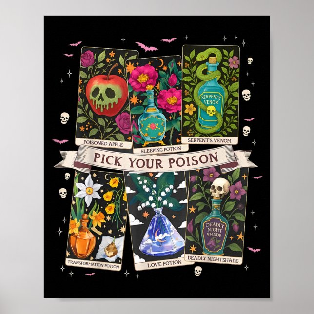 Välj dina gifter Roliga Drick meg drycker Glad Hal Poster (Framsidan)