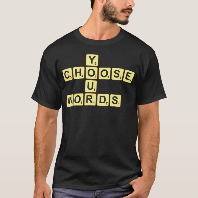 Välj dina ord t shirt (Framsida)