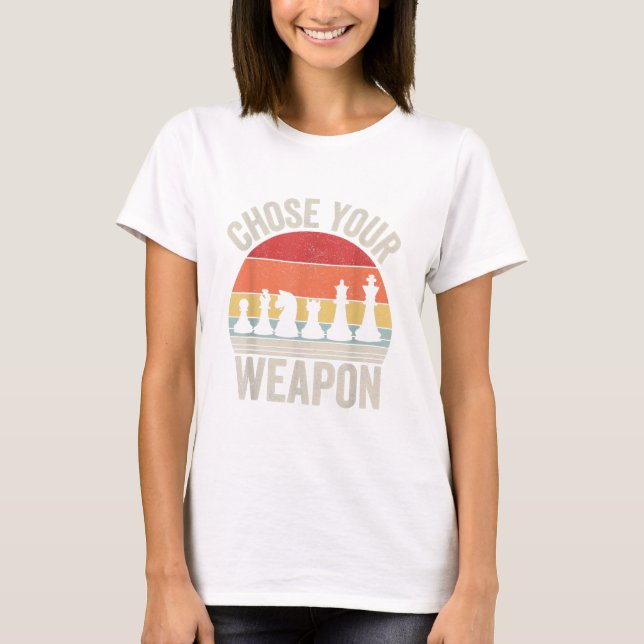 Välj ditt apon-fina schack Biet T Shirt (Framsida)
