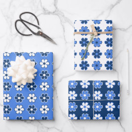 Välj ditt eget Färg - Roligt Retro Flowers