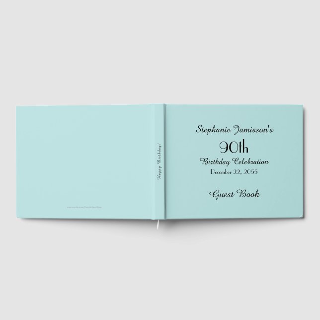 VÄLJ DITT FÄRG-Födelsedagsfest-minne/gäst Bok (Full)