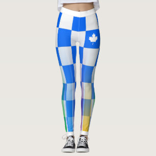 Välj ditt Färg-kanadensiska kontrollarmbåge för ko Leggings