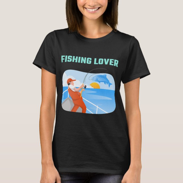 Välj Ditt Fiskedrag Tillbehör Säger 07 Dekal T Shirt (Framsida)