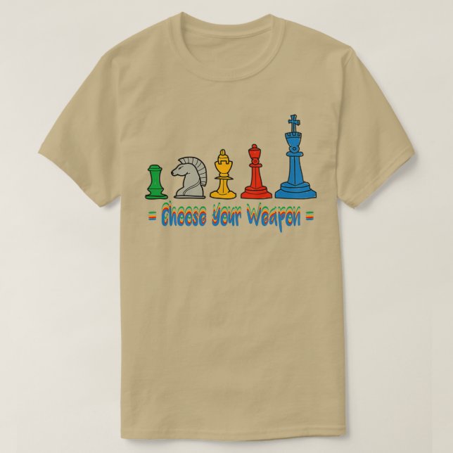 Välj ditt Vapenstilt schackgåva till Chess Kärlek T Shirt (Design framsida)