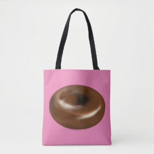 VÄLJ DONUT ROSA TOTE PURS TYGKASSE