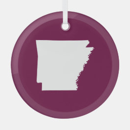 Välj egen Färg Arkansas Karta-form Julgransdekoration