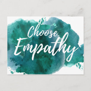 Välj Empathy Protest-vykort Vykort