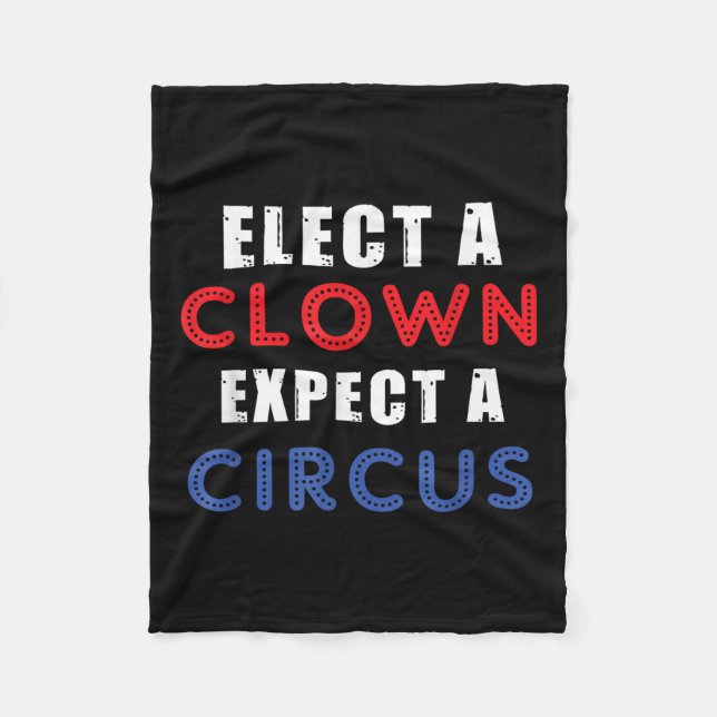 Välj en beständig förväntning på en cirkus-design- fleecefilt (Framsidan)