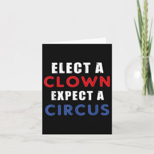 Välj en beständig förväntning på en cirkus-design- kort