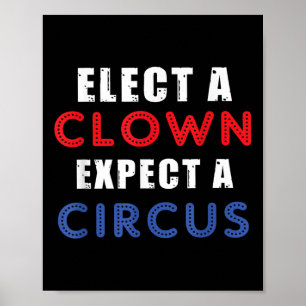 Välj en beständig förväntning på en cirkus-design- poster