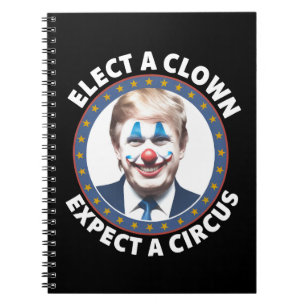 Välj en clown, förvänta dig en cirkus rolig politi anteckningsbok