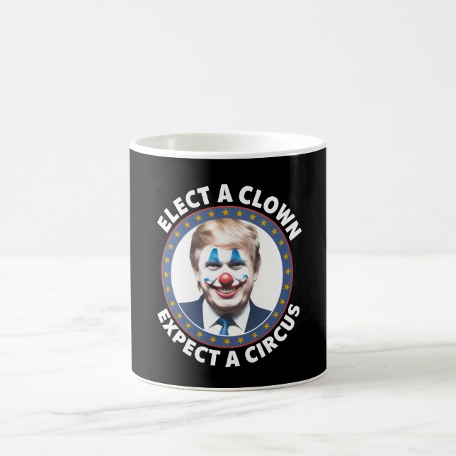 Välj en clown, förvänta dig en cirkus rolig politi kaffemugg (Center)