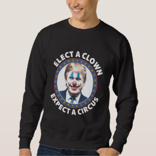Välj en clown, förvänta dig en cirkus rolig politi lång ärmad tröja