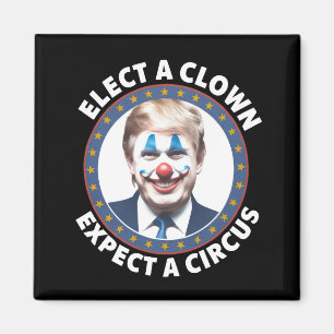 Välj en clown, förvänta dig en cirkus Rolig politi Magnet