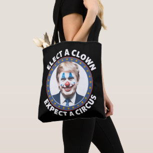 Välj en clown, förvänta dig en cirkus rolig politi tygkasse