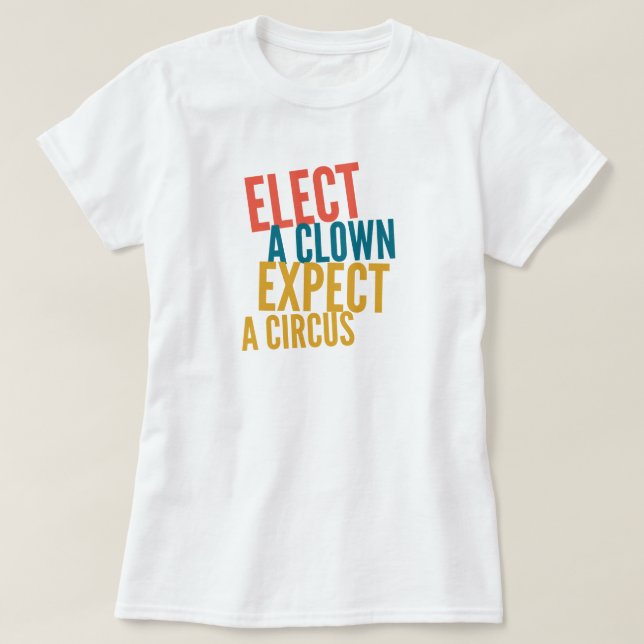 Välj en clown t shirt (Design framsida)