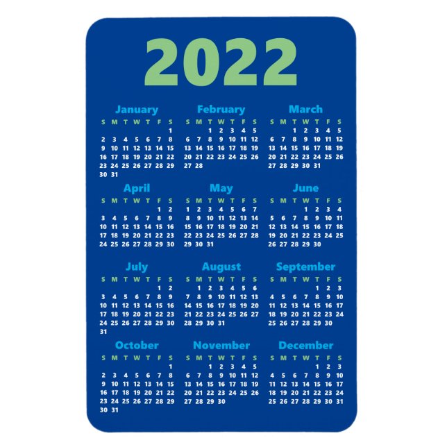 Välj en egen färg | 2022 Kalendermagnet Magnet (Vertikal)