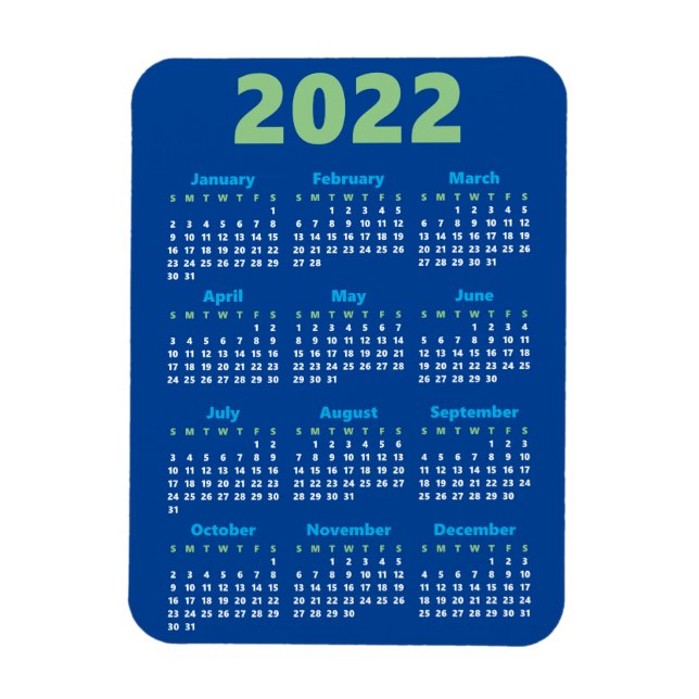 Välj en egen färg | 2022 Kalendermagnet Magnet (Vertikal)