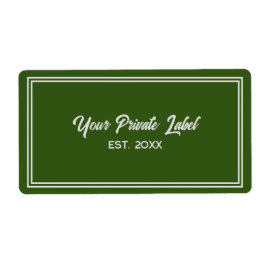 Välj en Färg för din privata etikett Fraktsedel