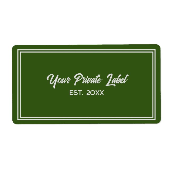 Välj en Färg för din privata etikett Fraktsedel (Framsidan)