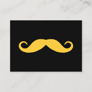 Välj en färg Mustasch på svart Visitkort