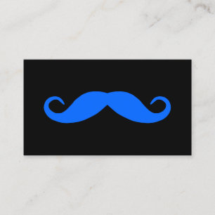 Välj en färg Mustasch på svart Visitkort