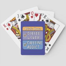 Välj en - Kaffe eller Koffein Casinokort