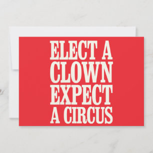 Välj en nära förväntan om en cirkus-antitrumppolit inbjudningar