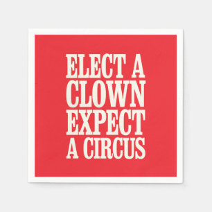 Välj en nära förväntan om en cirkus-antitrumppolit pappersservett