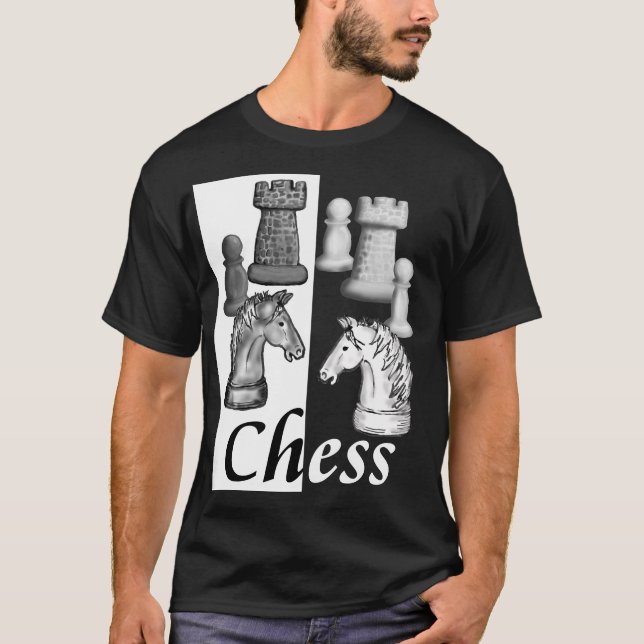 Välj en sida! Schack t-shirt Mörk (Framsida)