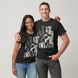 Välj en sida! Schack t-shirt Mörk