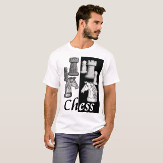 Välj en sida! Schack t-shirt Vit