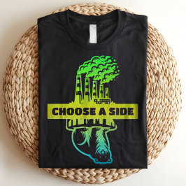 Välj en sidomiljömedvetandeaktivist t shirt