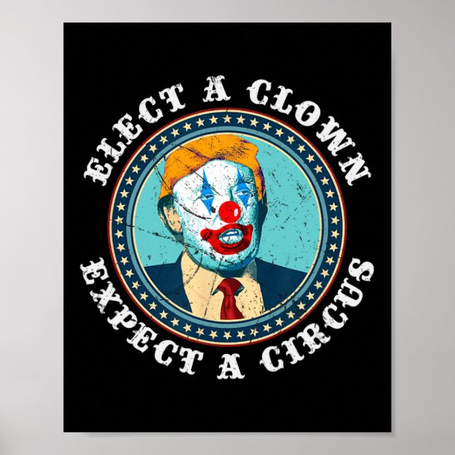 Välj en sluten förväntning på en cirkus T-antitrum Poster (Framsidan)