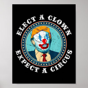 Välj en sluten förväntning på en cirkus T-T-stöt S Poster