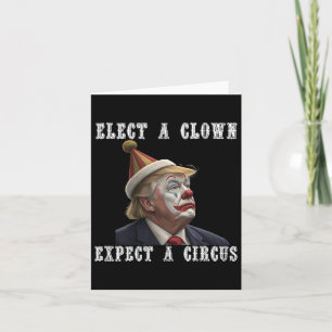 Välj en täckt förväntan på en cirkusfunn antitrump kort