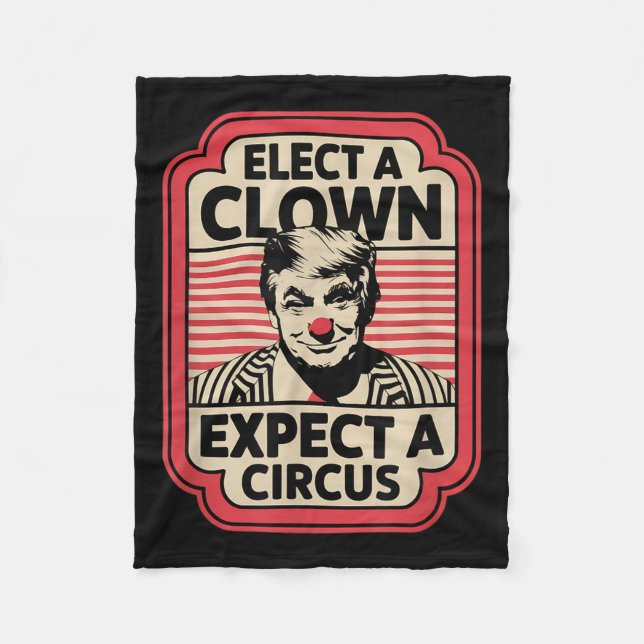 Välj en täckt förväntning om en cirkus impeach Tru Fleecefilt (Framsidan)