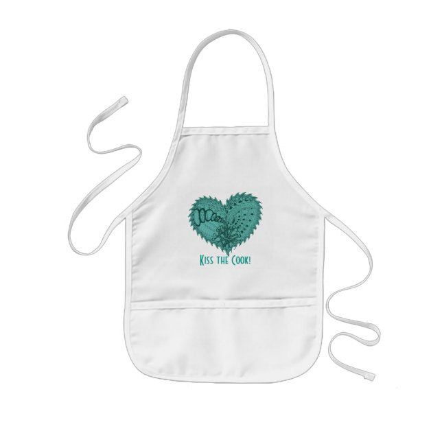 Välj ett Edgy Kärlek-hjärta med Färg-sprickor Barnförkläde (Framsidan)